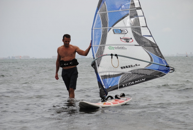 Entrenando con el equipo de windsurf